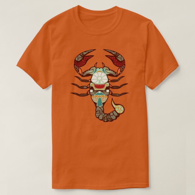 Scorpio Zodiac T Shirt (Design framsida)