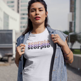 Scorpio Zodiac-tecken | Black Power Färg T Shirt