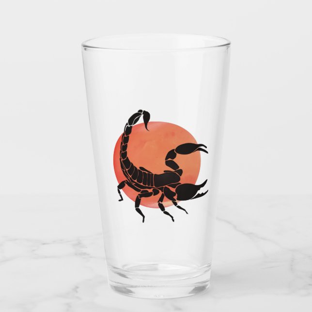 Scorpio Zodiac-tecken Glaskopp (Framsida)