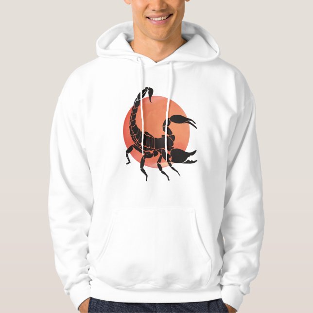 Scorpio Zodiac-tecken Hoodie (Framsida)