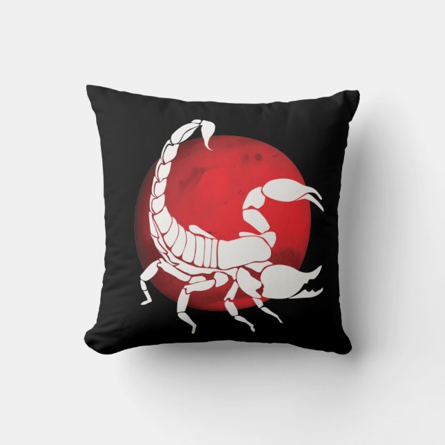 Scorpio Zodiac-tecken Kudde (Framsida)