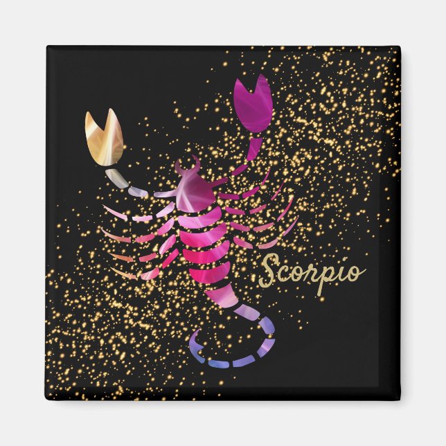 Scorpio - Zodiac-tecken Magnet (Framsidan)
