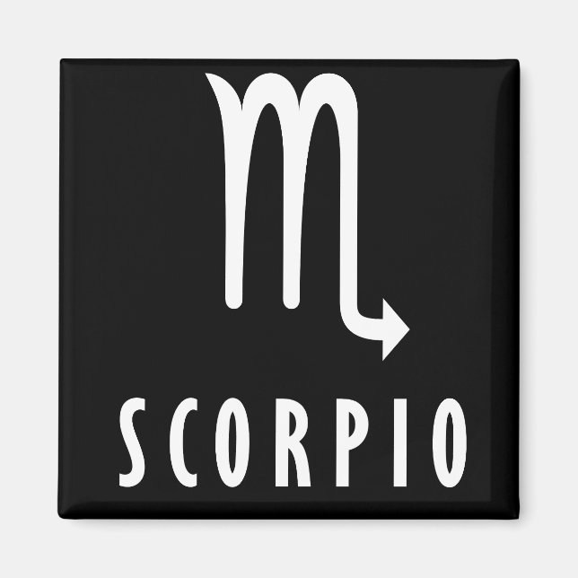 Scorpio zodiac-tecken magnet (Framsidan)