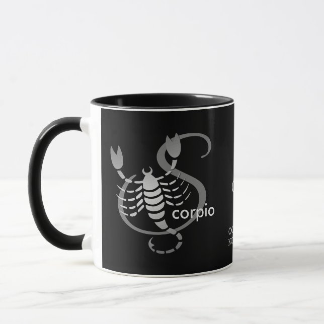 Scorpio ♏- Zodiac-tecken Mugg (Vänster)
