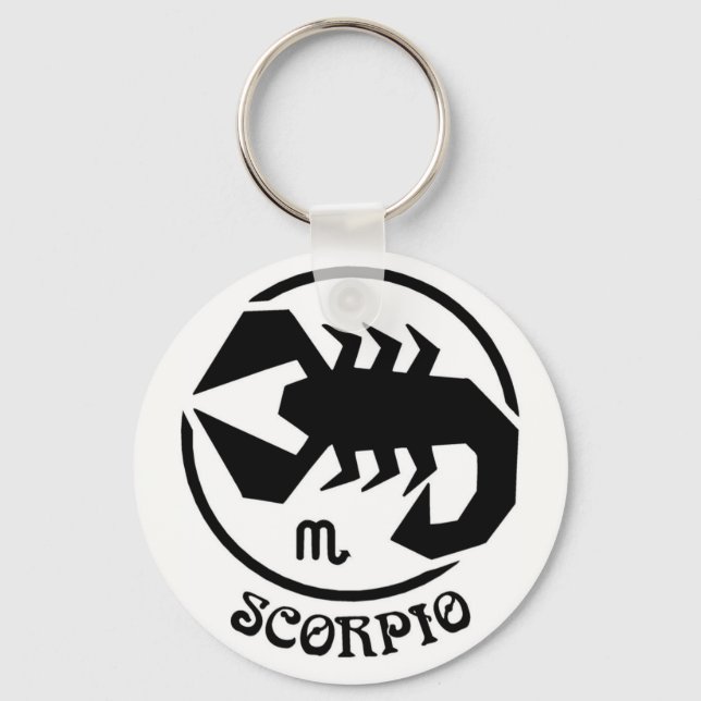 Scorpio Zodiac-tecken Nyckelring (Framsida)