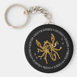Scorpio Zodiac-tecken: Symbol, Konstellation, Info Nyckelring
