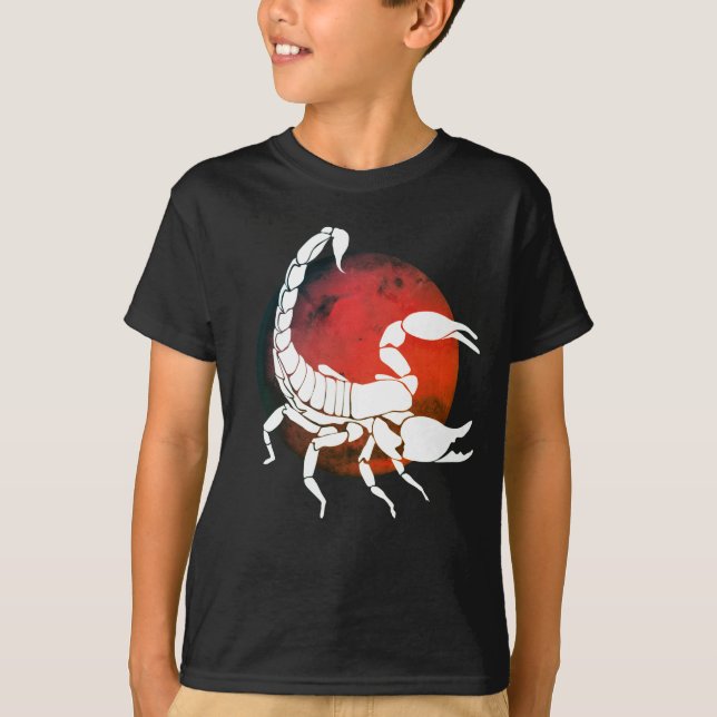 Scorpio Zodiac-tecken T Shirt (Framsida)