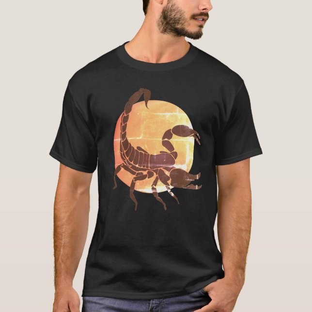 Scorpio Zodiac-tecken T Shirt (Framsida)