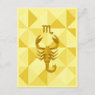 Scorpio Zodiac-tecken Vykort