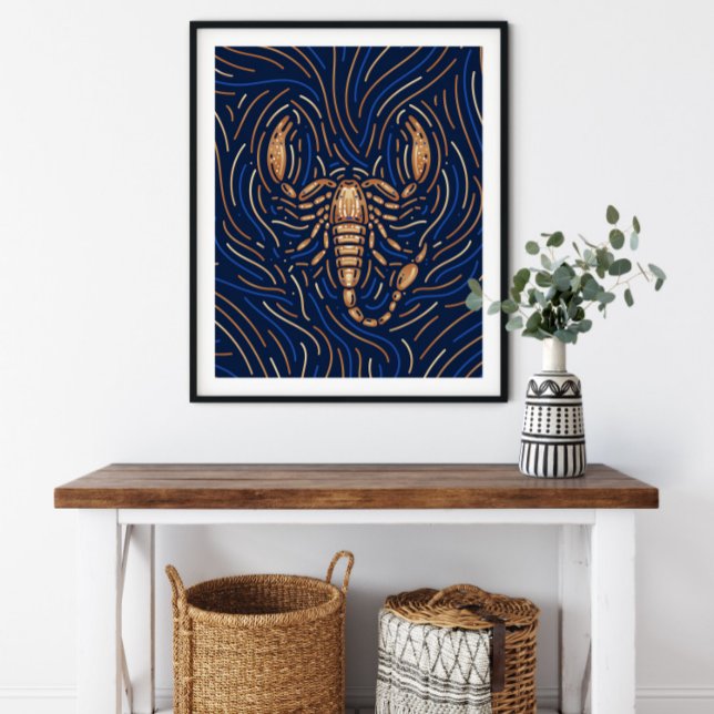 Scorpio Zodiac-tecken | Zodiac Digital Print Poster (Skapare uppladdad)