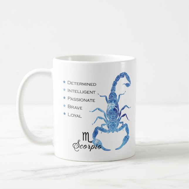 Scorpio Zodiac Traits Mugg (Vänster)