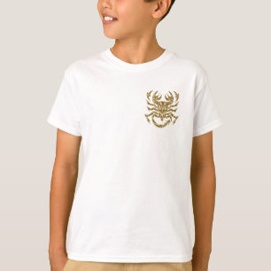 Scorpio Zodiac - Tribal Guld T Shirt