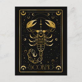 Scorpio zodiac vykort