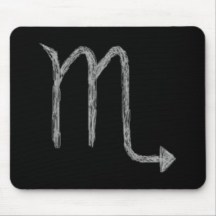 Scorpio. Zodiacastrologi undertecknar. Black. Musmatta