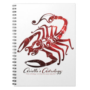 Scorpioastrologianteckningsbok Anteckningsbok Med Spiral