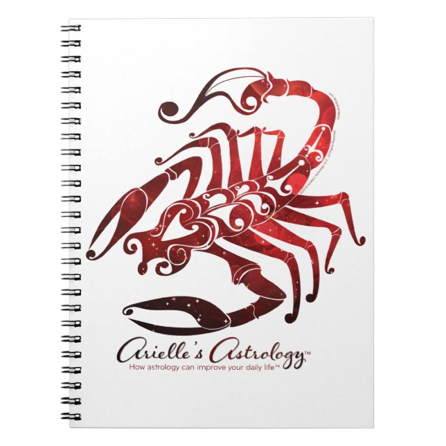Scorpioastrologianteckningsbok Anteckningsbok Med Spiral (Framsidan)