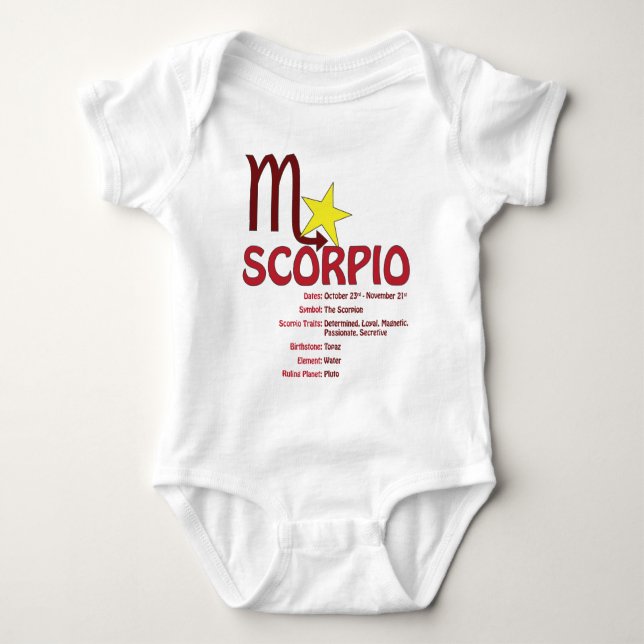 Scorpiodragbaby Tee (Framsida)