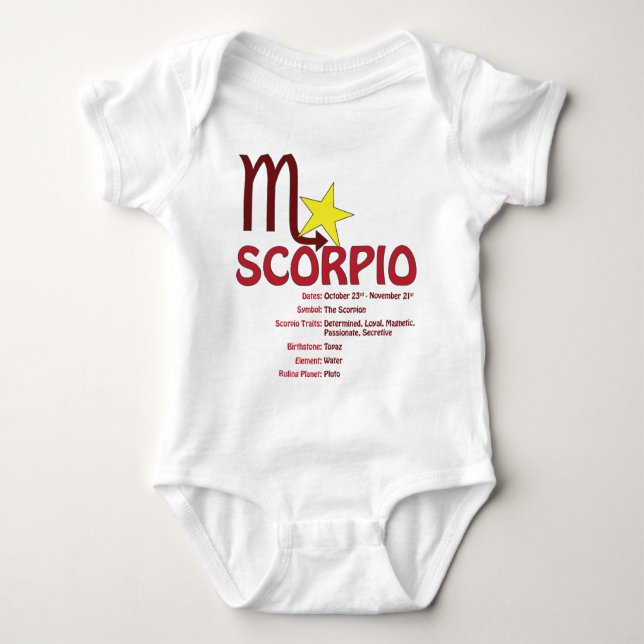 Scorpiodragbaby Tee Shirt (Framsida)