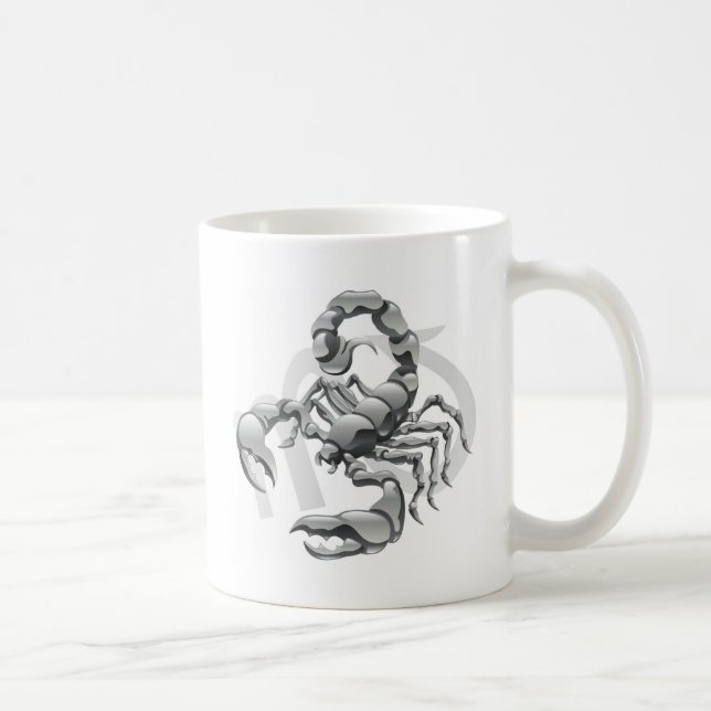 Scorpioen den scorpionstjärnan eller födelsen kaffemugg (Höger)