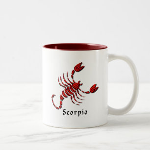 Scorpioen undertecknar kaffemuggen Två-Tonad mugg