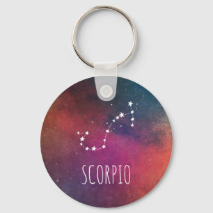 Scorpioen undertecknar konstellation nyckelring