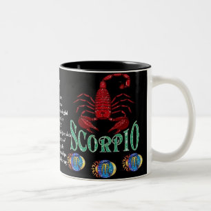 Scorpiofödelse undertecknar Zodiacmuggen Två-Tonad Mugg