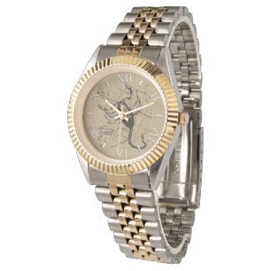 Scorpiokonstellation Hevelius 1690 inrista Armbandsur