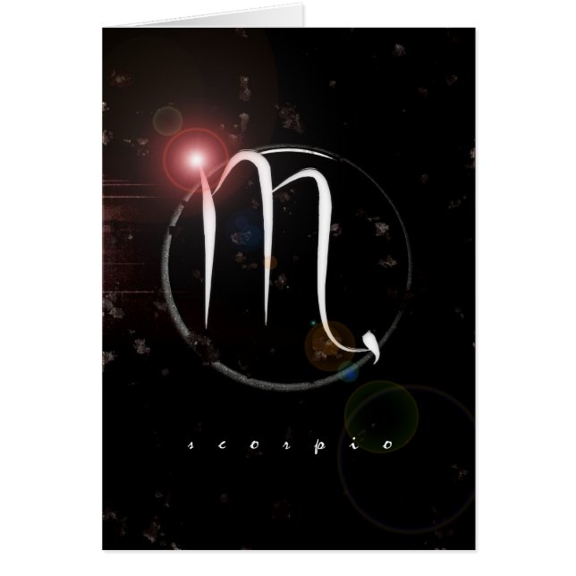 scorpiokort hälsningskort (Framsidan)