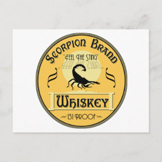 Scorpion Brand Whiskey Vykort