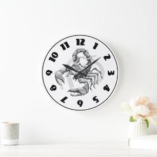 Scorpion Clock Stor Klocka