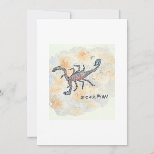 Scorpion Greeting Card Inbjudningar (Framsida)