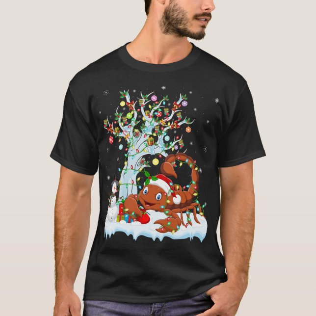 Scorpion Julafton Inslag Träd Lighting Scorpion Ch T Shirt (Framsida)