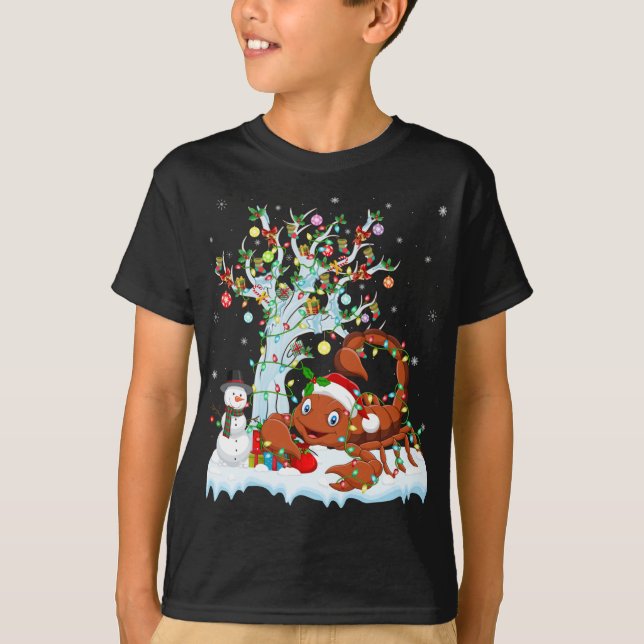 Scorpion Julafton Inslag Träd Lighting Scorpion Ch T Shirt (Framsida)