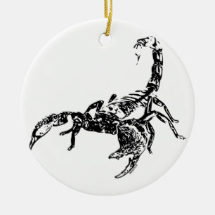 Scorpion - prydnad julgransprydnad keramik