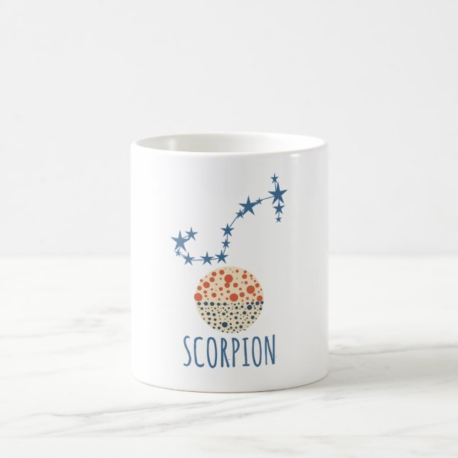 Scorpion signe astrologique kaffemugg (Center)