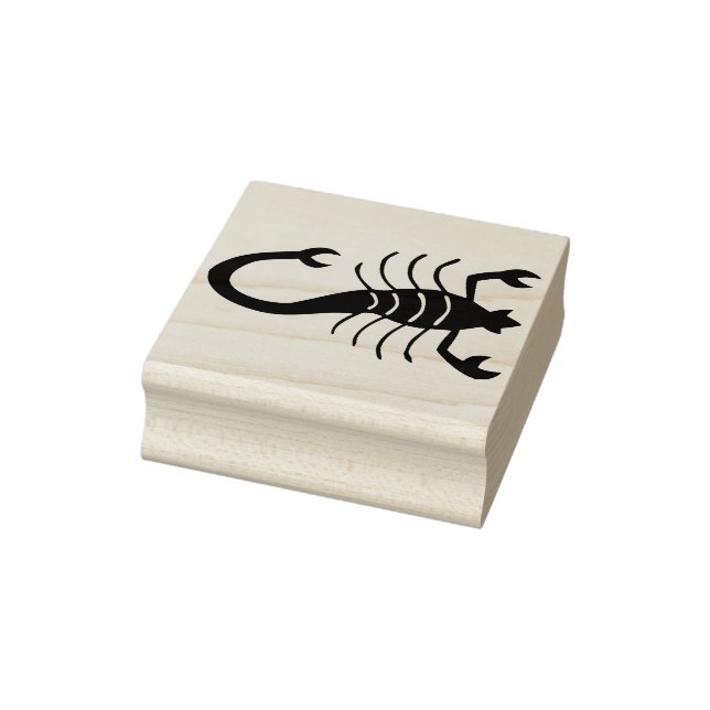 Scorpion silhouette art frimärke stämpel (Stämpel)