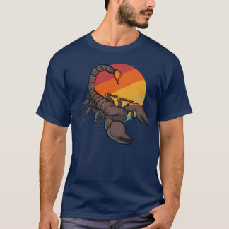 Scorpion Sunset 70s 80s friend T Shirt