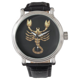 Scorpion Watch – Minimalist Zodiac Timepiece  Armbandsur