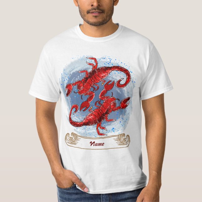 Scorpion Yin Yang t-shirts (Framsida)