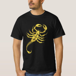 Scorpion Zodiac Sign Tribal Tatto Illustration T Shirt