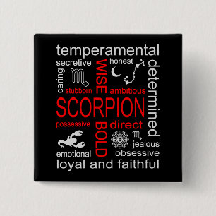 Scorpion Zodiac-tecken Knapp
