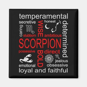Scorpion Zodiac-tecken Magnet