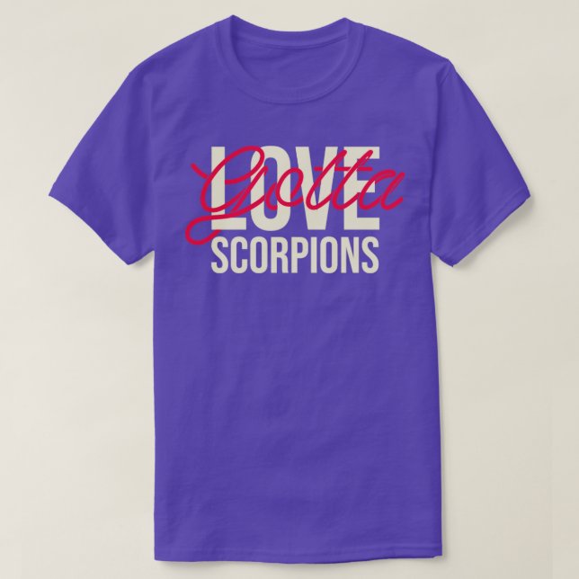 Scorpions älskare t shirt (Design framsida)