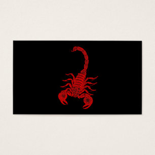 Scorpions för illustration för visitkort