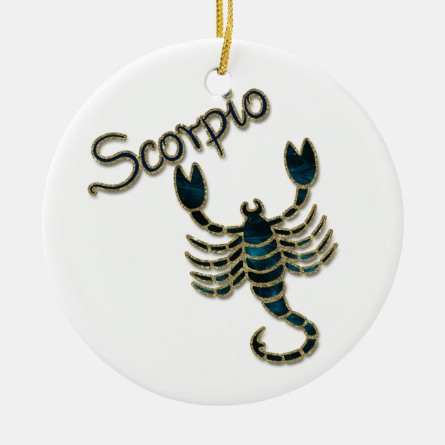 Scorpioprydnad Julgransprydnad Keramik (Framsidan)