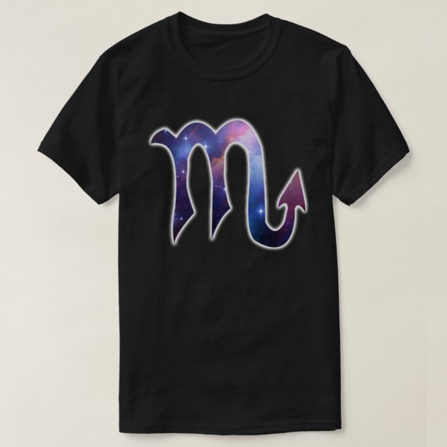 Scorpiosymbolskjorta - svart t-shirt (Design framsida)