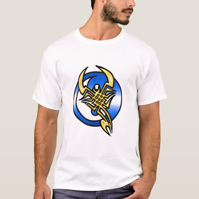 scorpioyin yang t shirt (Framsida)