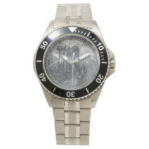 ScorpioZodiac undertecknar bekymrad industriell Armbandsur