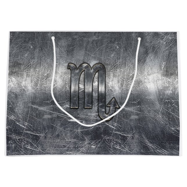 ScorpioZodiac undertecknar i Grunge bedrövad stil (Framsidan)