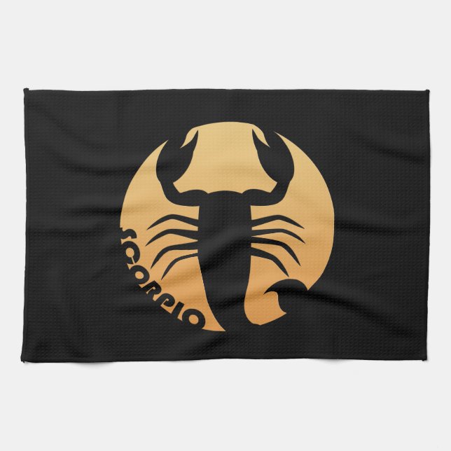 ScorpioZodiac undertecknar Kökshandduk (Horisontell)